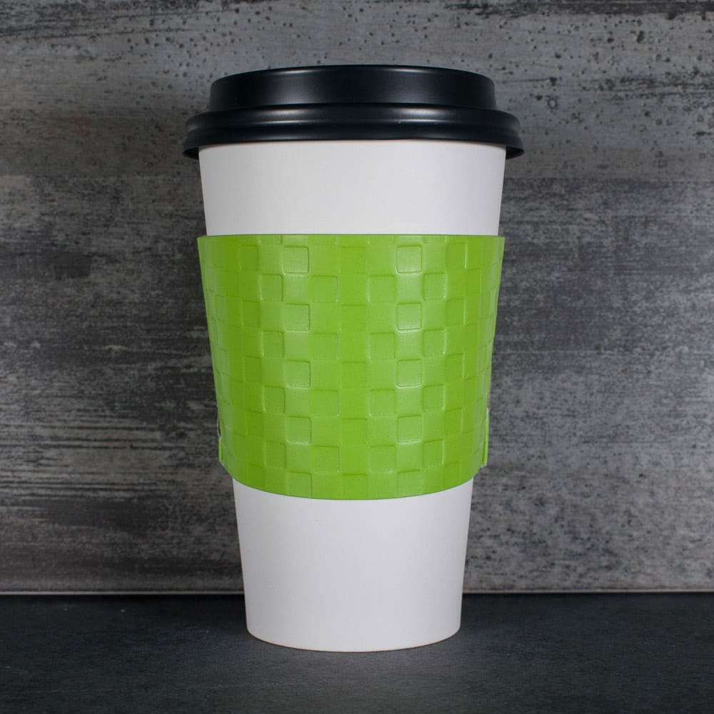 green color coffee cup sleeve