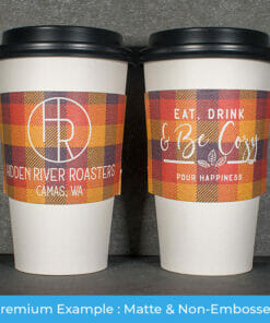 Full color coffee sleeve