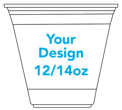 12oz clear plastic cup template download